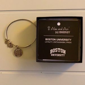 Boston University Alex and ani silver bracelet